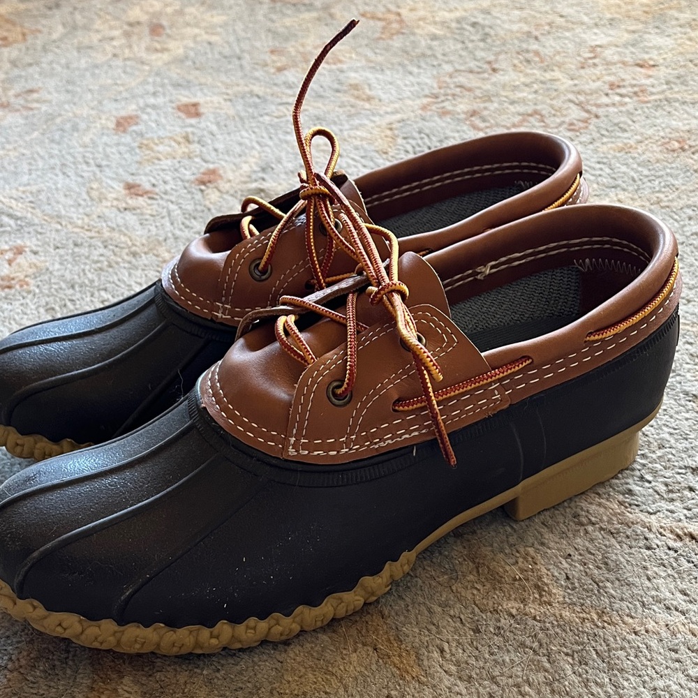 L.L. Bean Black and Brown Men's Rain & Snow Boots